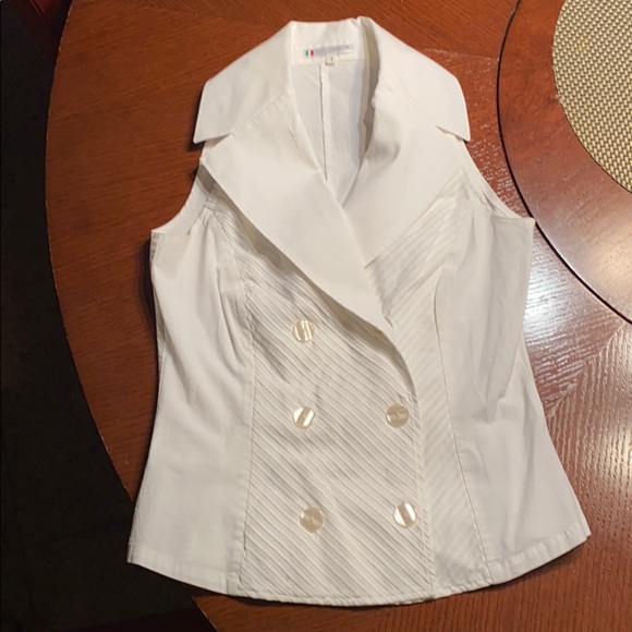 White fashion blouse - Picture 5 of 6